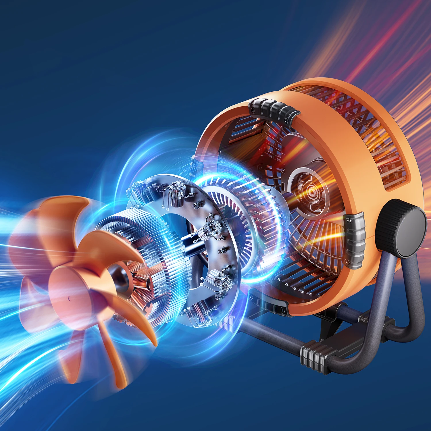 

Портативный вентилятор для кемпинга 6-в-1 с перезаряжаемой батареей емкостью 20000 мАч, 4 режима скорости, циркулятор воздуха с крючком и светодиодной подсветкой