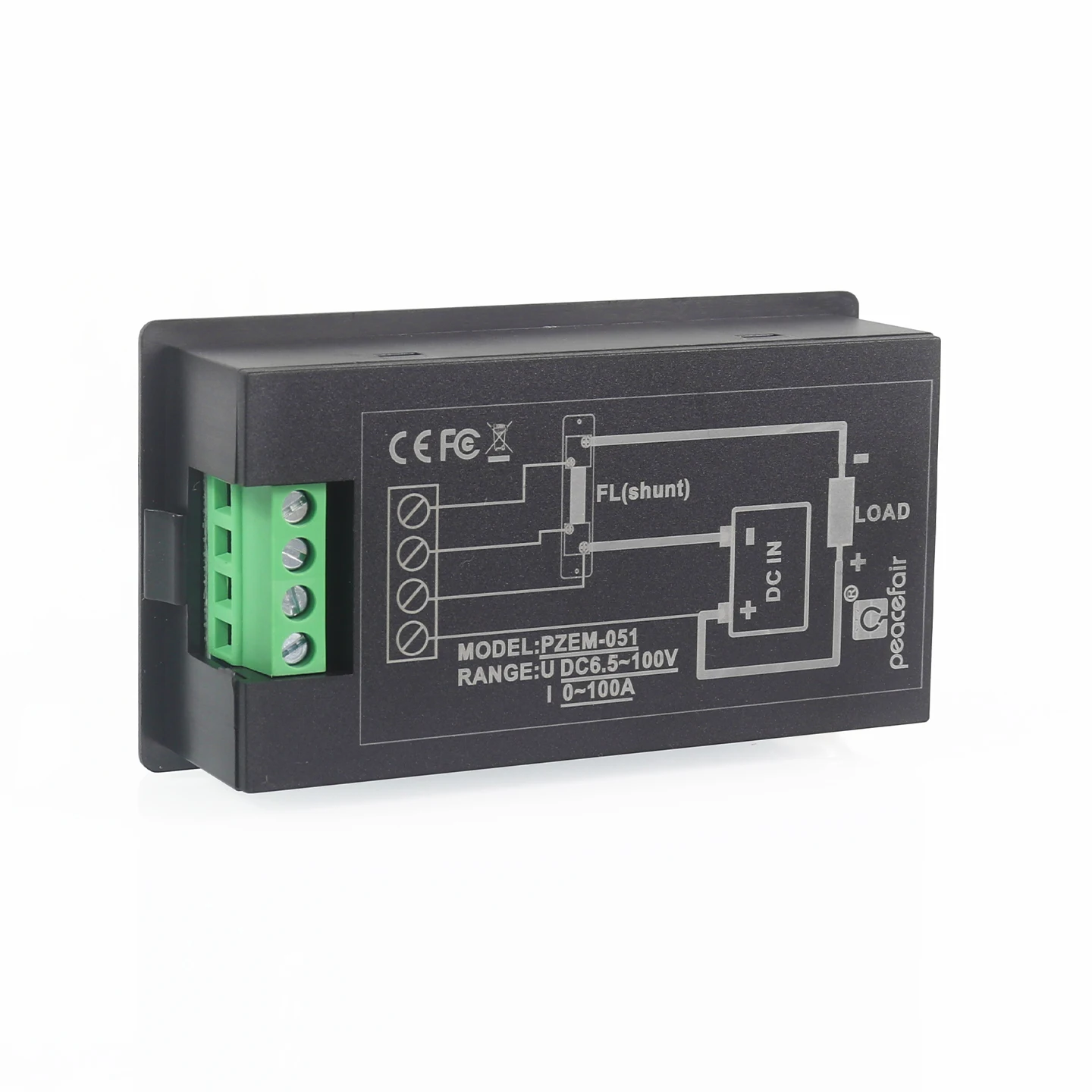 DC 6.5-100V 50A/100A  LCD Display Digital Current Voltage Power Energy Meter Multimeter Ammeter Voltmeter with 50A / 100A  Shunt