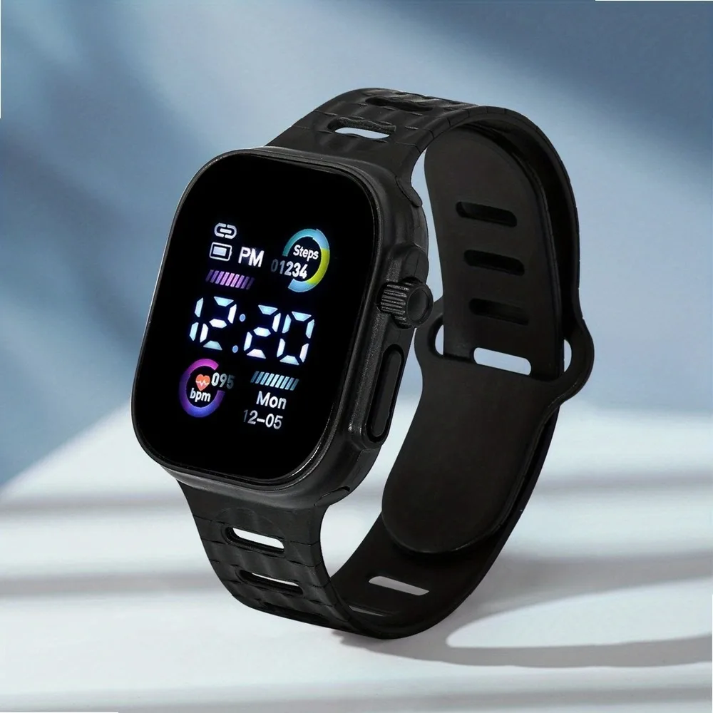 Unicorn Glow Watch for Teens Boys Girls, Sport LED Digital Watch with Heart Rate Monitor, Cool Luminous Waterproof