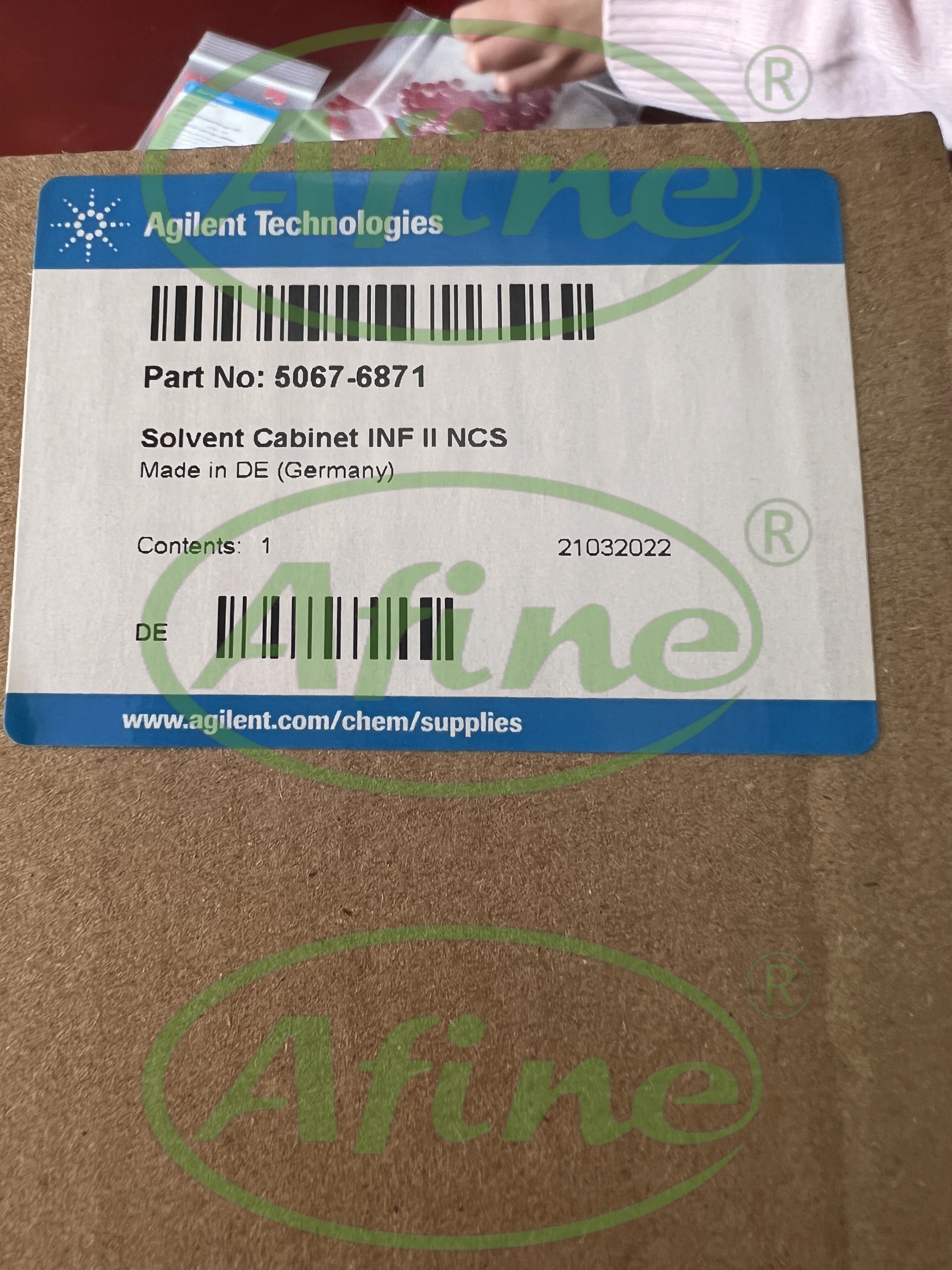 AFINE Agilent 5067-6871 Solvent Cabinet for InfinityLab LC Instruments