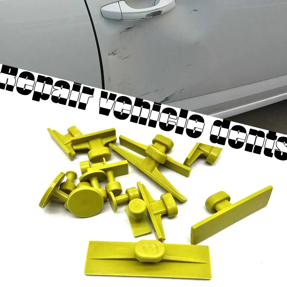 

16/32pcs Paintless Car Body Dent Removal Pulling Tabs Slide Surface Automobile Compatible Tools T Dent Hammer Repair Metal Z0W9