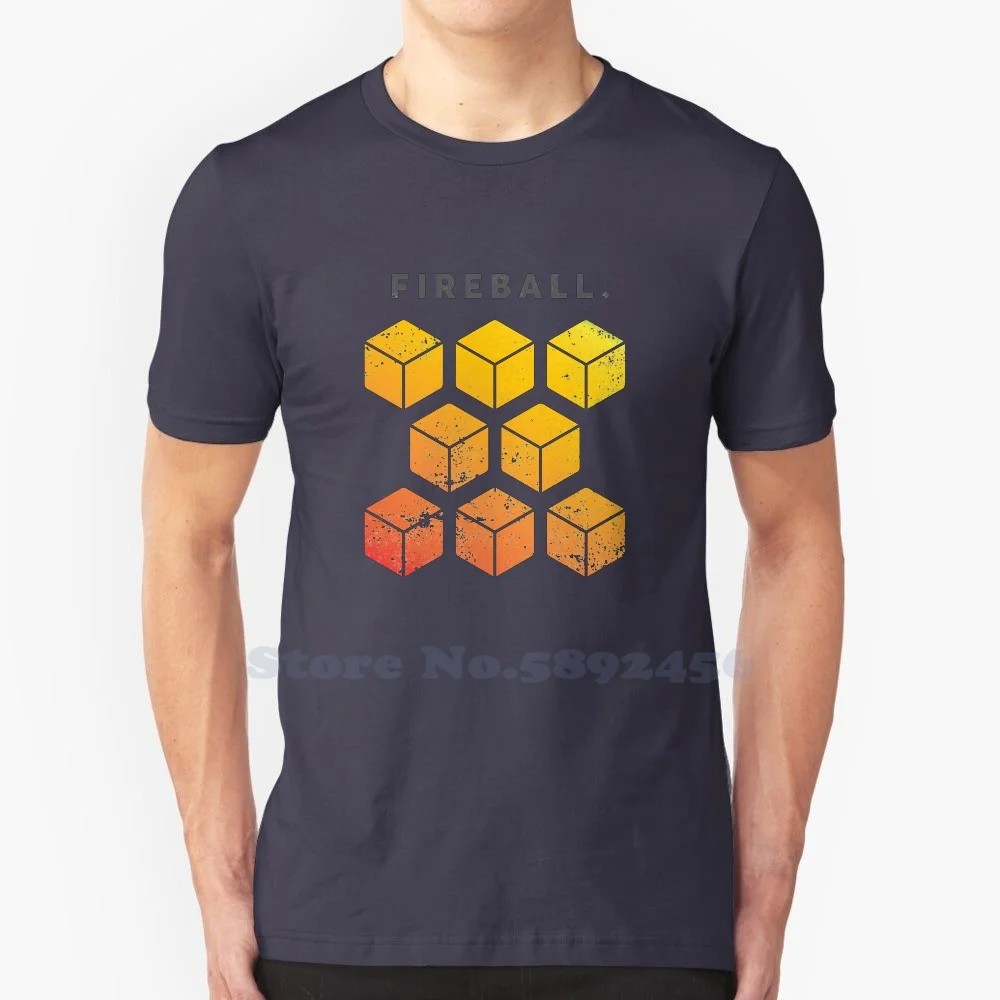 D&D Fireball Spell Dice ( 8D6 Fire Damage ) 100% Pure Cotton T-Shirt And Dragons Dnd Spell Dnd Wizard Dnd Bard Dnd Sorcerer Dnd