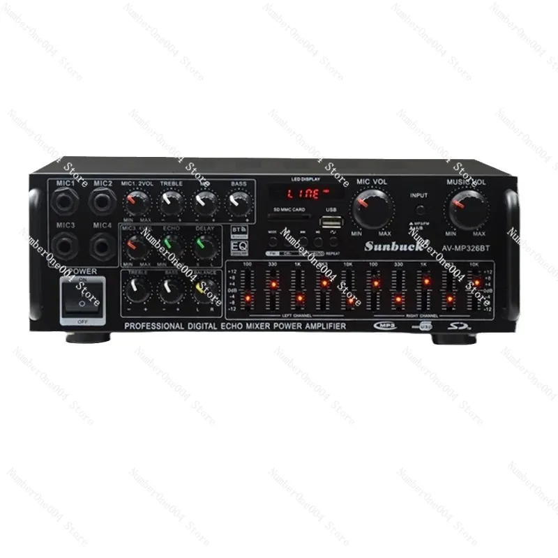 

SUNBUCK усилитель звука для дома, автомобиля, Bluetooth, аудио, усилитель мощности, эквалайзер, карта выравнивания, приемник, сабвуфер, усилитель мощности