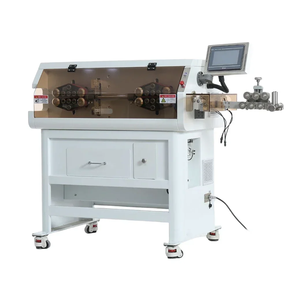 28 Wheels Drive Servo Motor Belt Feeding Big Large Cable Cut Strip Peel Jacket Sk in Machine Upto 240sqmm