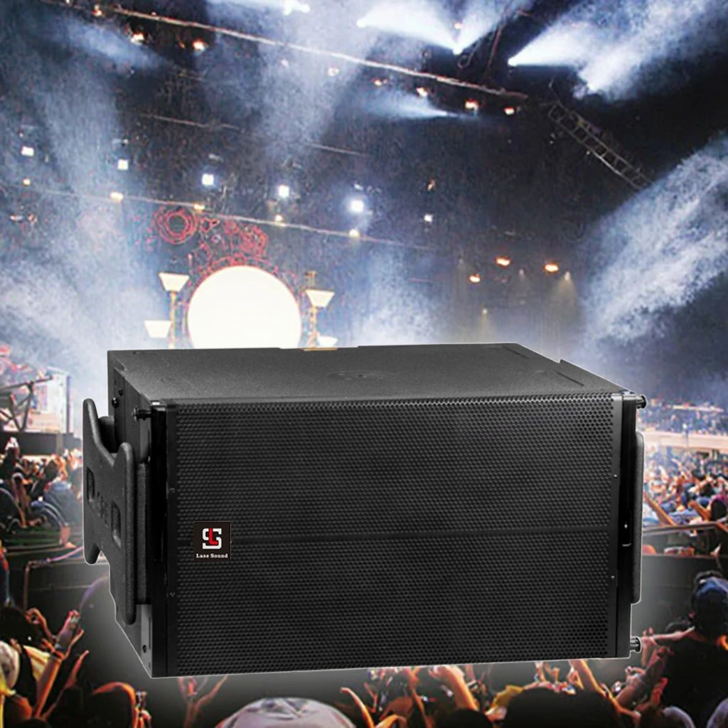 Dual 15 Inch Subwoofer Dj pa System Bass Woofer Speaker 1200W With LA-5B Active Line Array for Events Wedding Church