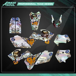 Motorcycle holographic Graphic Background Decal Sticker for KTM EXC 125 200 250 300 400 450 525 2005 2006 2007 Decoration Custom