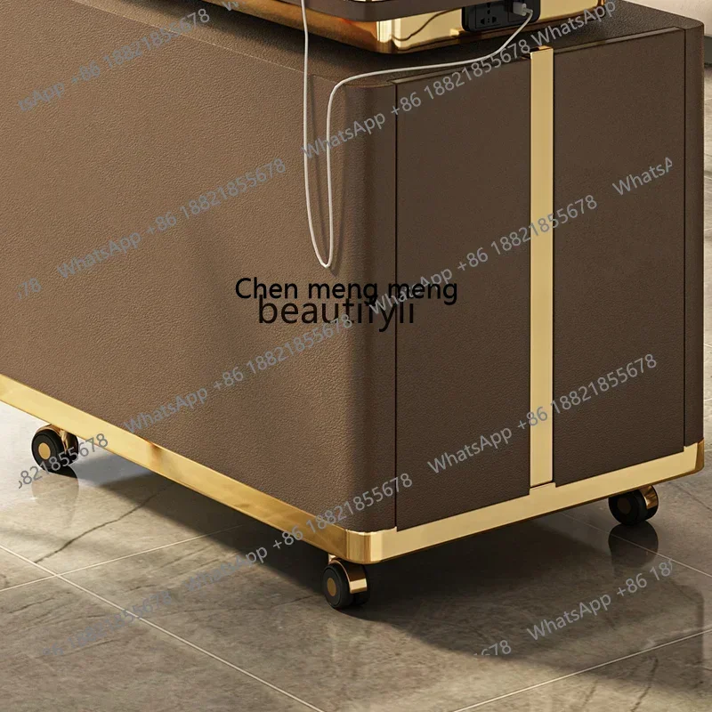 cc182RMultifunctional movable tea cart household small light luxury tea table simple modern balcony, tea table combination