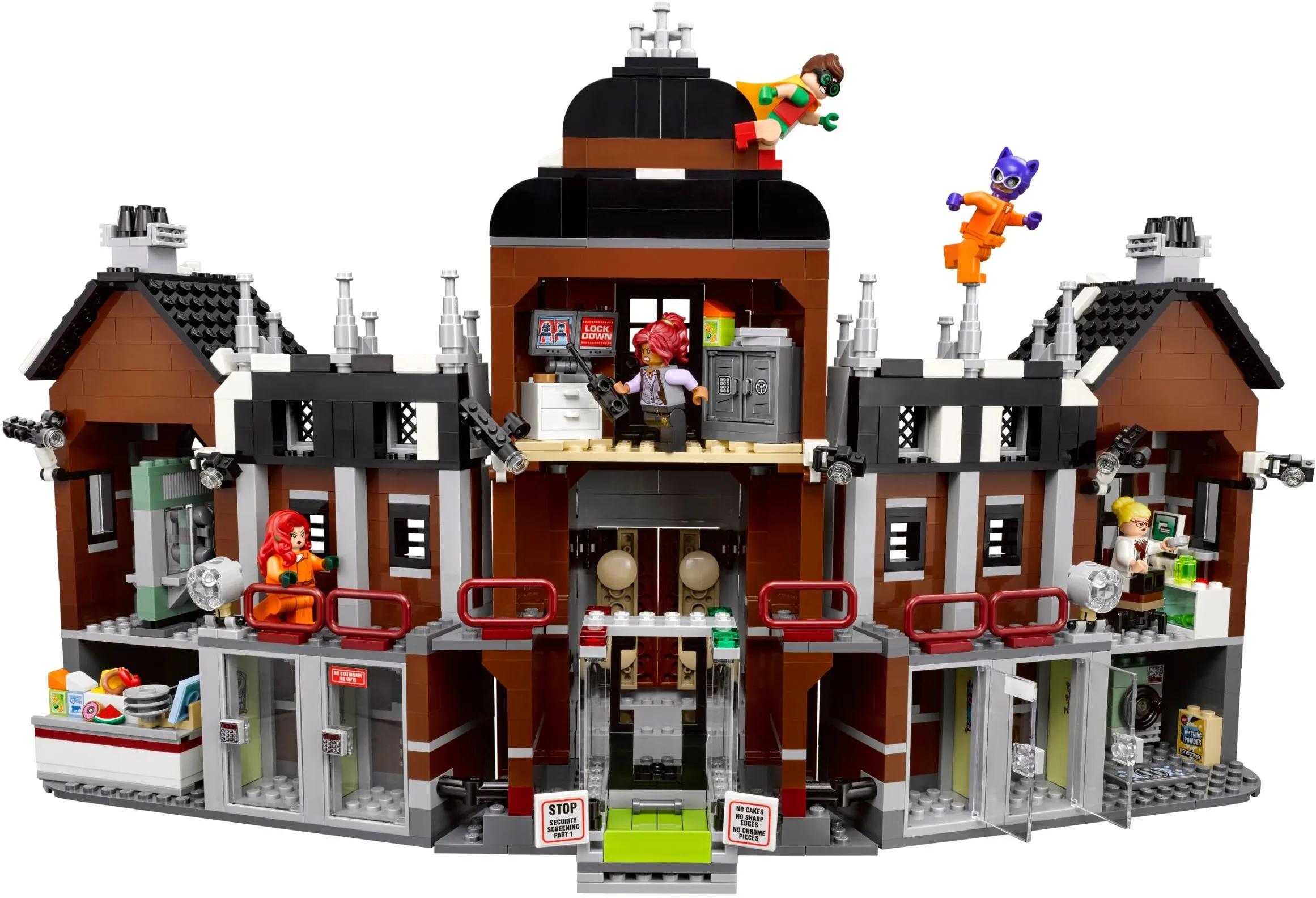 07055 Movie Series THe Arkham`s Lunatic Asylum Set Building Blocks Bricks Toys 70912