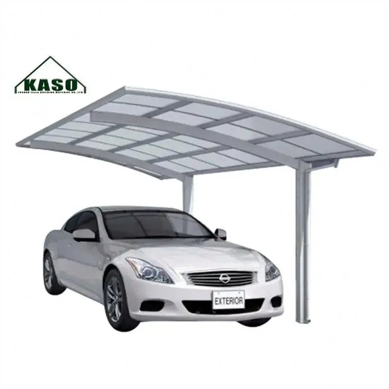 Cochera móvil personalizada, refugio de aluminio, techo arqueado, garaje de coche, puerto de estacionamiento al aire libre, cobertizo solar, pérgola