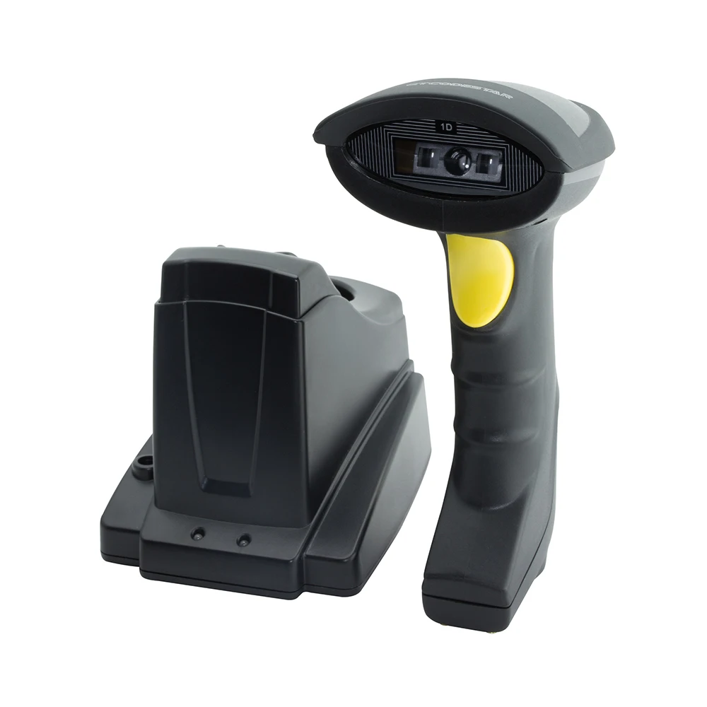 Auto Wireless 1D CCD Barcode Scanner USB RS232 with Charging Base and Memory X-6301B