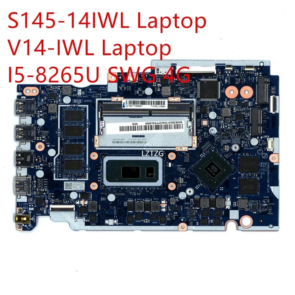 

Материнская плата для ноутбука Lenovo ideapad S145-14IWL/V14-IWL, материнская плата I5-8265U SWG 4G 5B20S41754