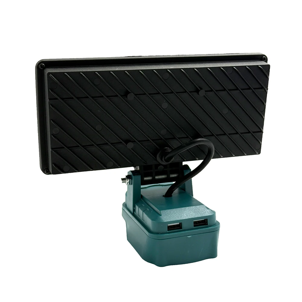 Cordless LED Work Light Fit for Makita Battery, Two Levels Adjustable Flood Light up to 90W 5400 Lumens with USB Charging Port