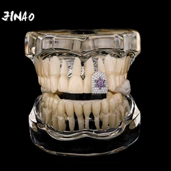 JINAO 2023 NEW HIP HOP Star Design High Quality Ice Cravejado AAA+ Cubic Zircon Grillz Free Shipping Jewelry