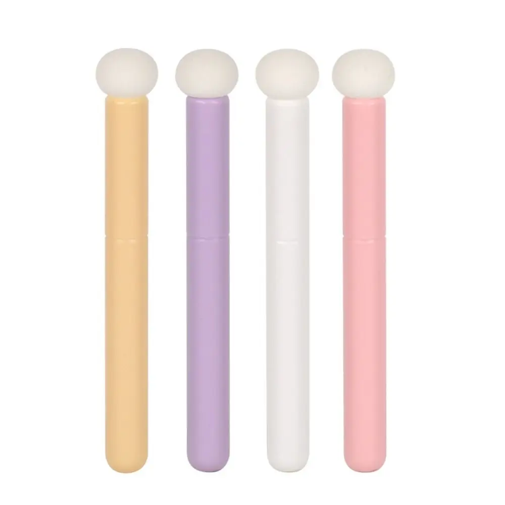 Smudge Makeup Brush Round Head Lip Brush Soft Portable Mushroom Head Concealer Brush Lip Gloss Brush Candy Color