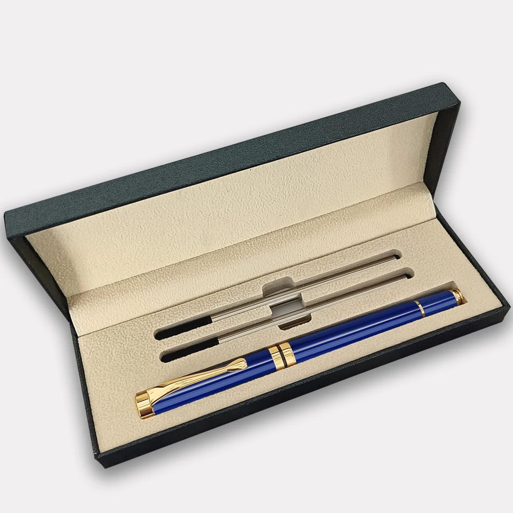 Imagem -04 - Luxo Personalizado Gel Pen Metal Ballpoint Papelaria Grupo Escrita de Texto Pretty Office School Supplies Store Embalagem de Caixa de Presente