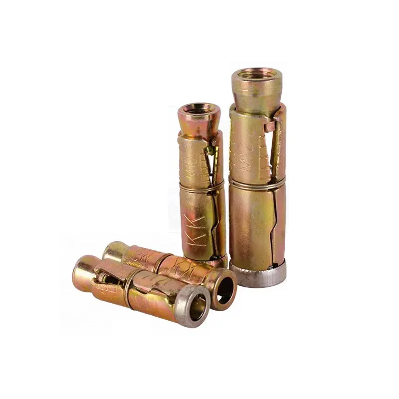 10Pcs/Lot 3 Way Expansion Anchor Bolt, Heavy Duty Concrete Wall Anchor, Carbon Steel Zinc Plated, Choose Size M6/M8/M10/M12