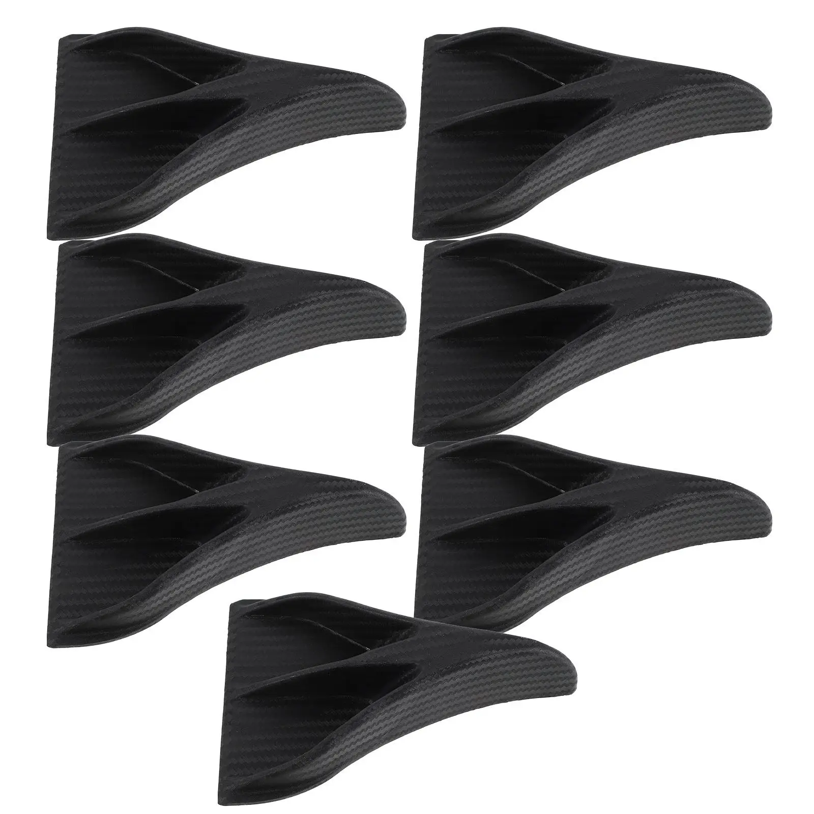 

7Pcs Shark Fin Diffuser Generator Universal Car Roof Wing Spoiler Aerodynamic Wind Deflector Car Exterior Styling Kit Suv Roof