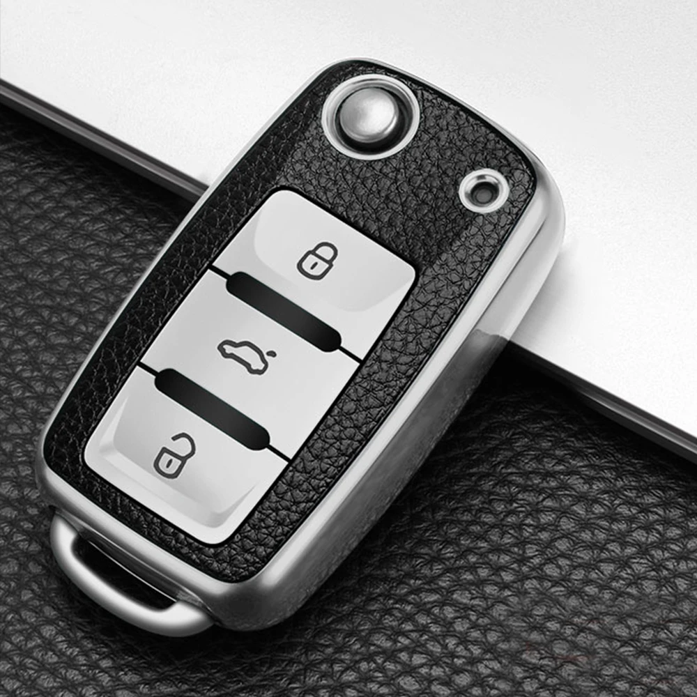 

Car key Case For Volkswagen Vw Magotan Polo Golf 4 3 6 5 mk6 passat b5 b6 b8 touran bora tiguan jetta lavida skoda octavia TPU