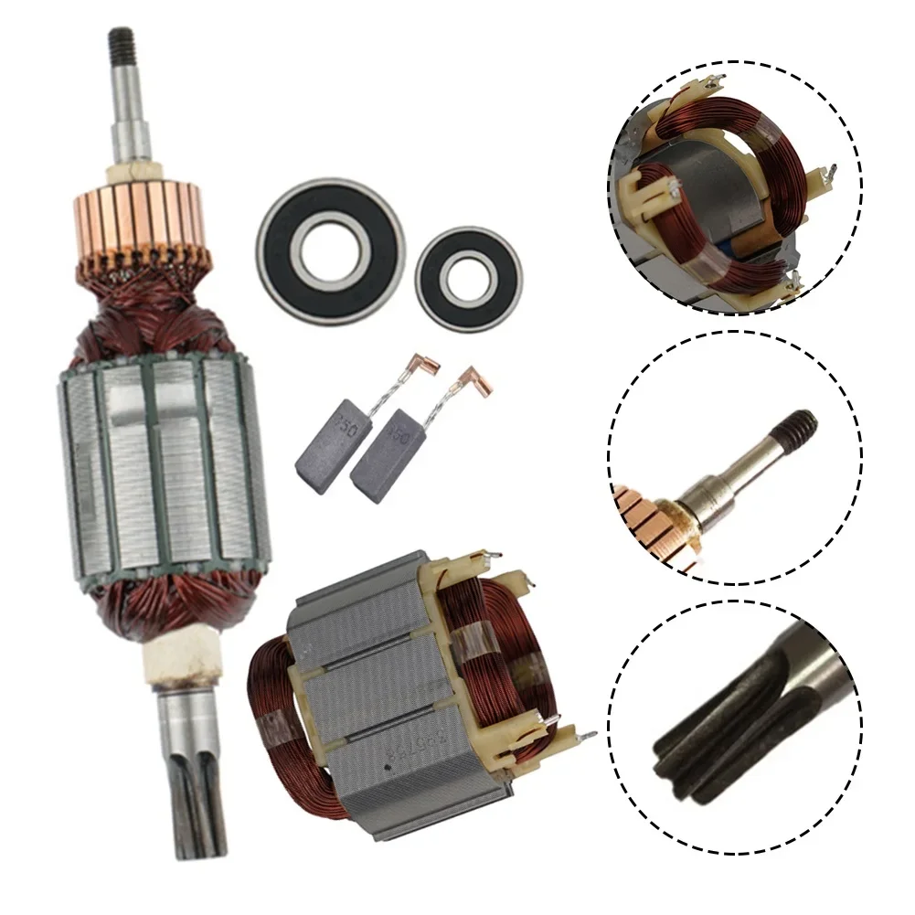 Innovative Stator & Rotor Set Complete with 2 Carbon Brushes & 2 Bearings Suitable for Models like HR4001/HR4011