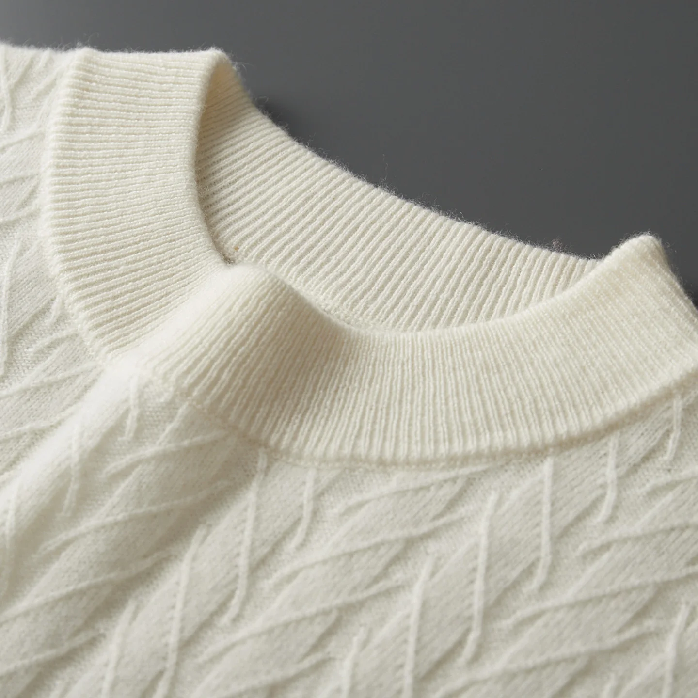 

High Quality Men 100% Cashmere Sweater Autumn Winter O-neck Long Sleeve Pullover Cable Knit Smart Casual Thick Clothing Tops