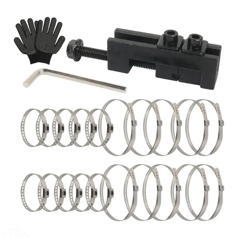 G7NA Drive Shaft Clamping Tool with Wrench Dust Cover Auto Repairing Tools Drive Shaft CV Joint Axles Boot Clamp Removal Tool