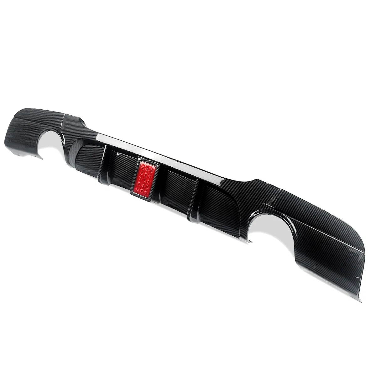 ناشر الستارة الخلفية لسيارات BMW E90 E91 3 Series 318d 320i 325i 330i 2005-2012 M مظهر كربوني مع المصد الخلفي الخفيف المحيطي #3