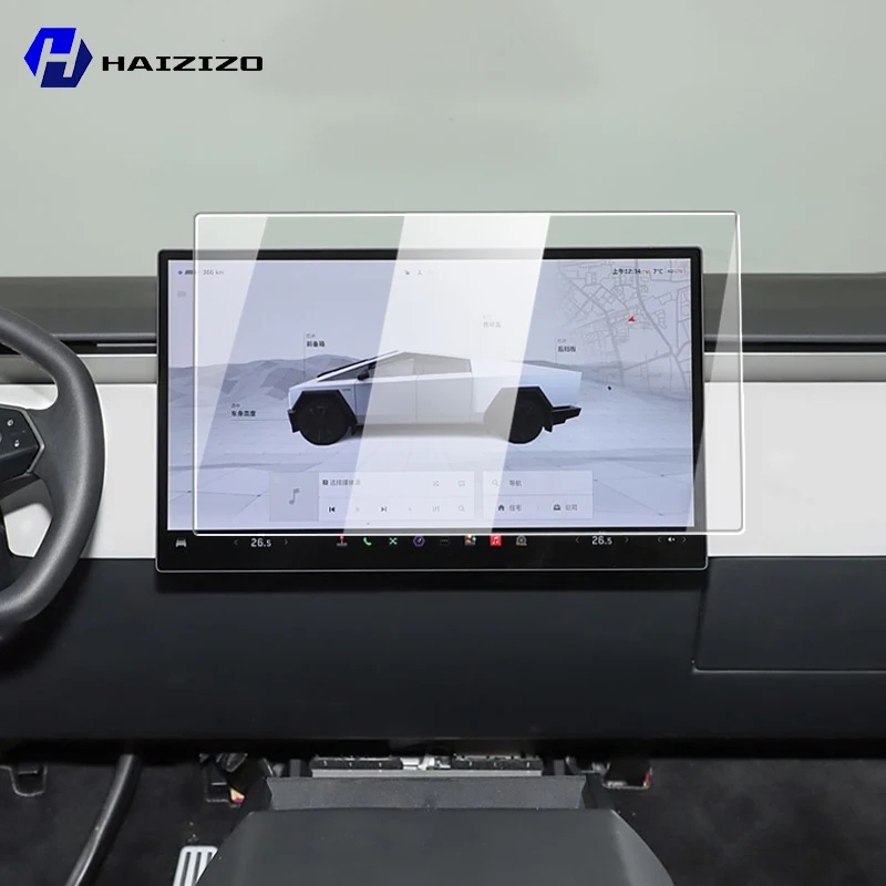 

For Tesla Cybertruck 2023-2025 Tempered Glass Car Navigation Screen Protector Film Dashboard Monitor Screen Protective Film