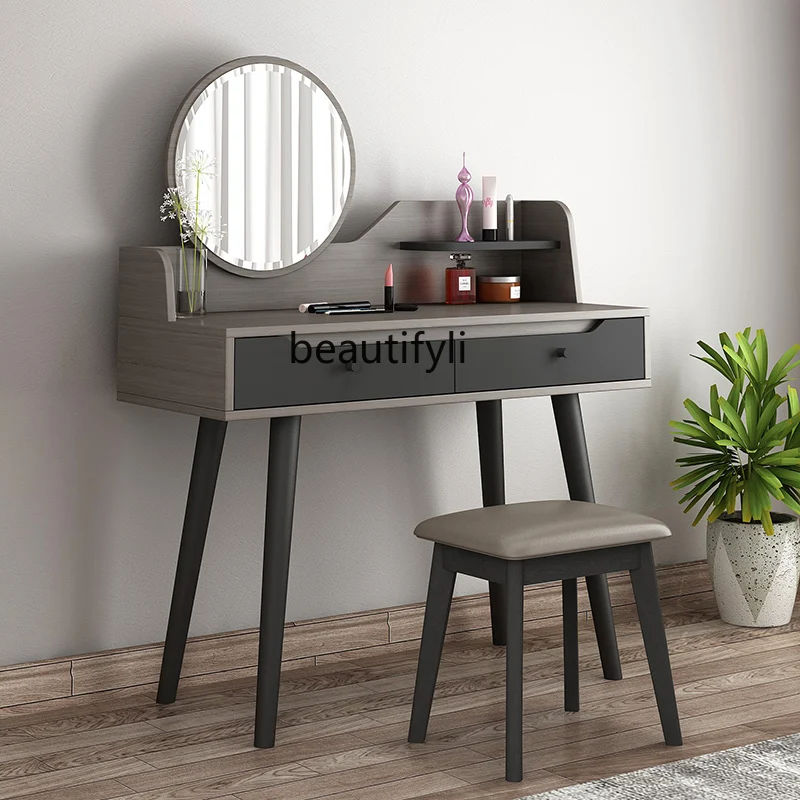 Dresser Bedroom Modern Minimalist Mini Makeup Table Nordic Multi-Functional Dresser