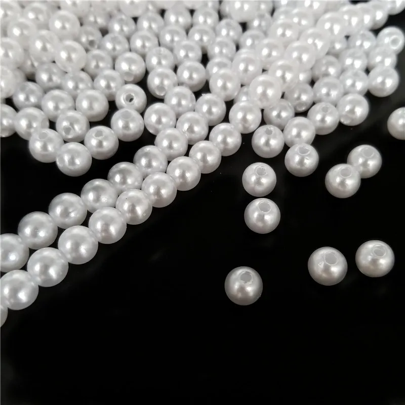 3-14mm 5-600PCS Imitation Pearl Loose Beads Jewelry Making Accessories for DIY Pendant Necklace Bracelet Wholesale