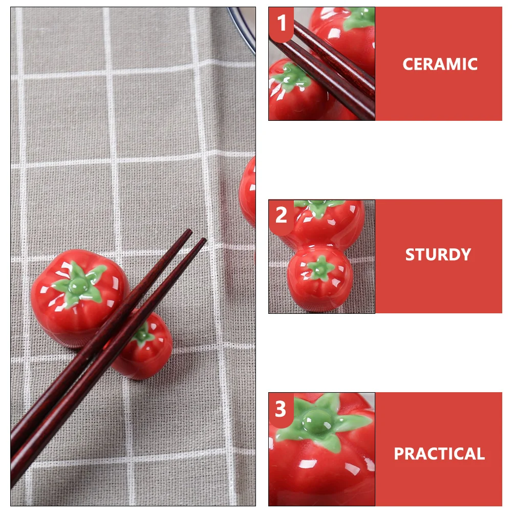 

7Pcs Ceramic Chopstick Rests Creative Tableware Organizer Elegant Kitchen Cutlery Holder for Dining Home Party