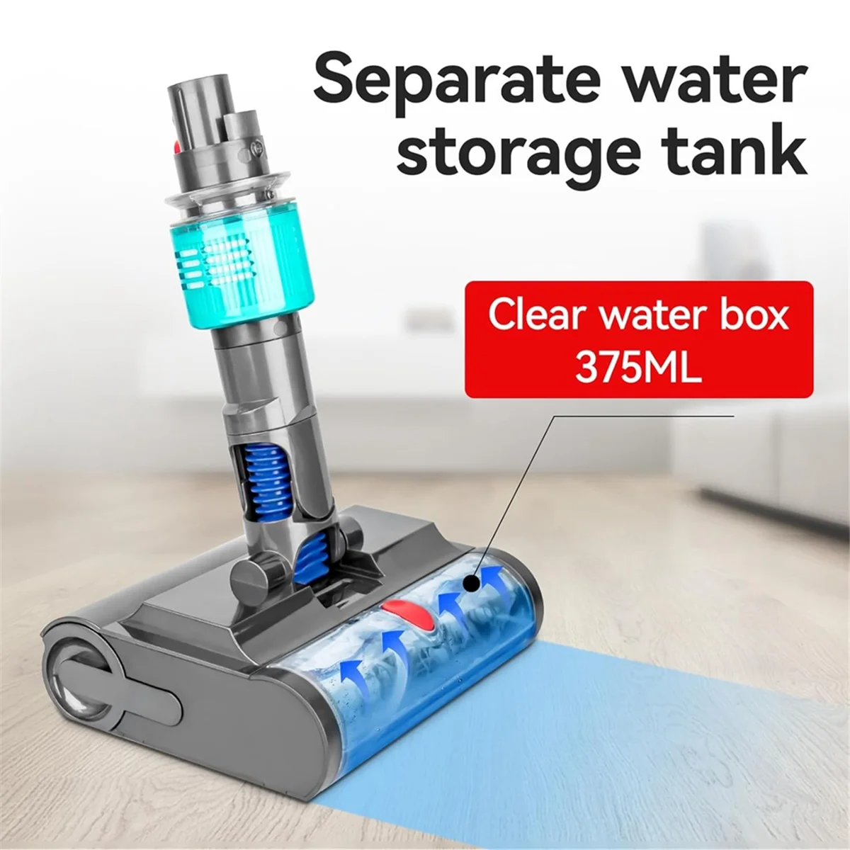 رأس تنظيف رطب وجاف كهربائي A17G لـ Dyson V7 V8 V10 V11 V15 فرشاة دوارة للمكنسة الكهربائية للأرضيات الصلبة وسجاد المنطقة