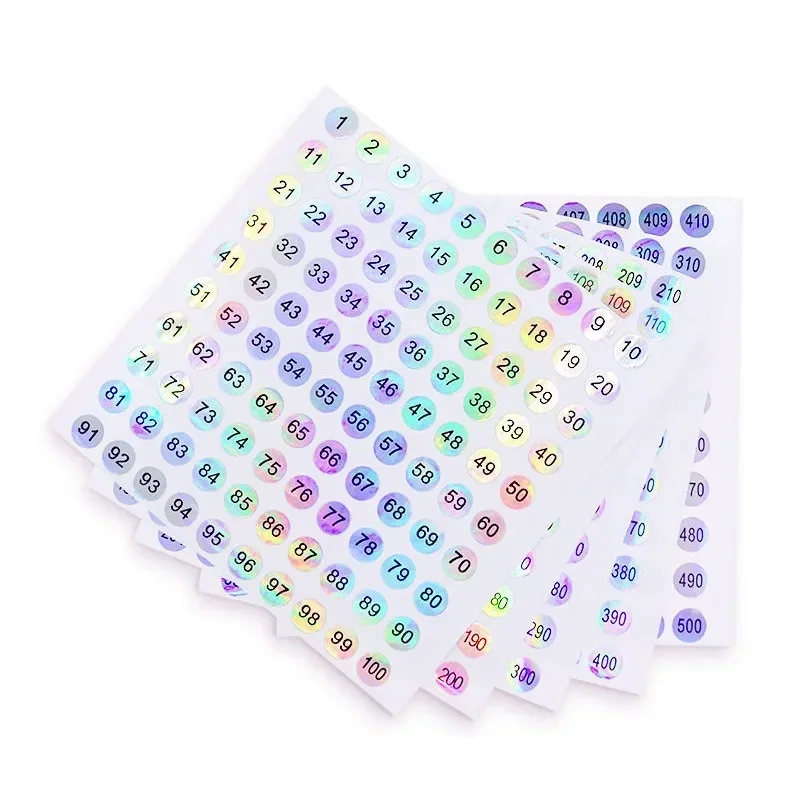 1/2 Stuks Gel Nagellak Nummer Sticker Label Kleur Vernis Lijm Fles Lippenstift Nagels Tips Display Nummering Manicure Tool