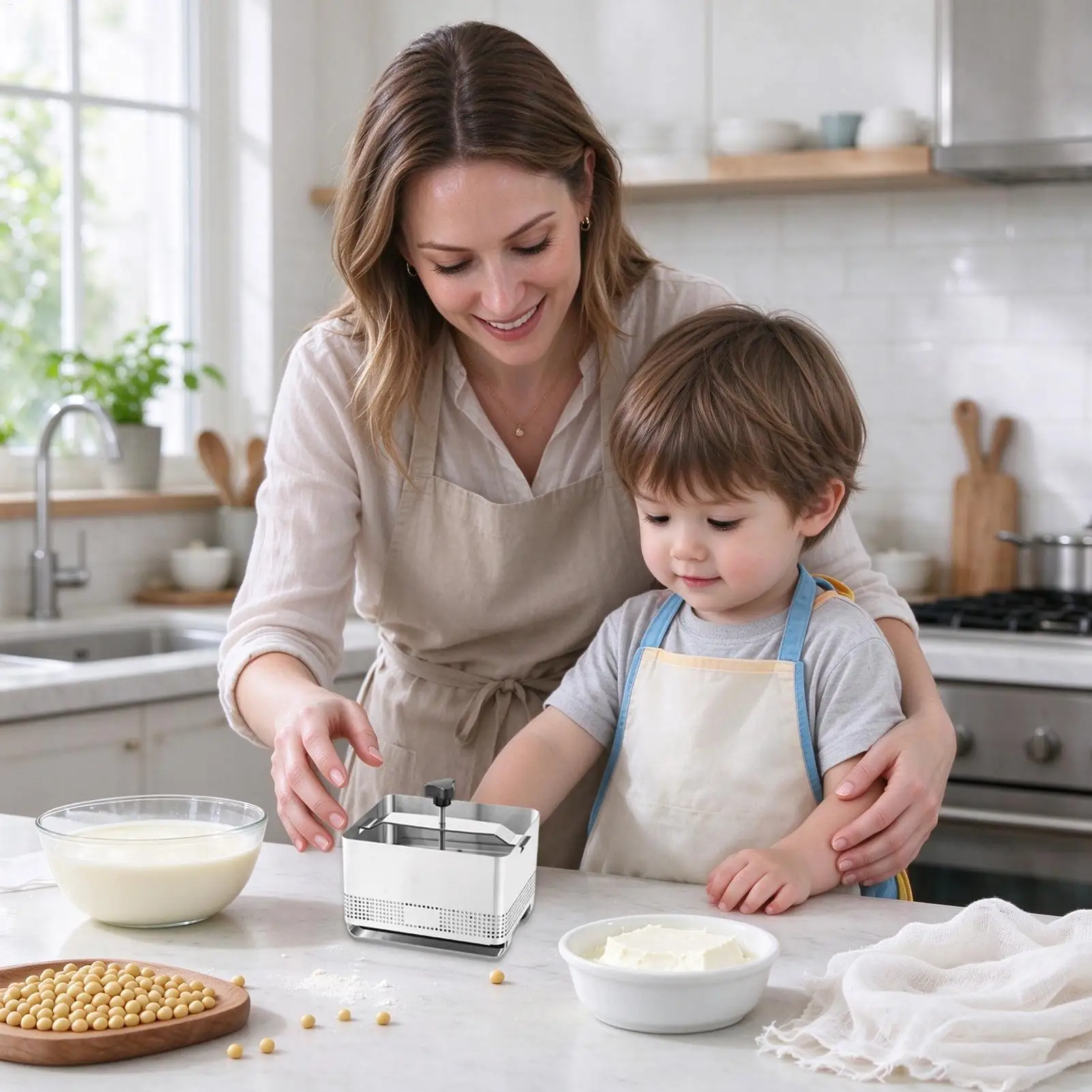 Bean Curd Press Box DIY Soy Products Cheese Homemade Mould Bean Curd Mold And Press For Adult Professional Chef Beginner Home