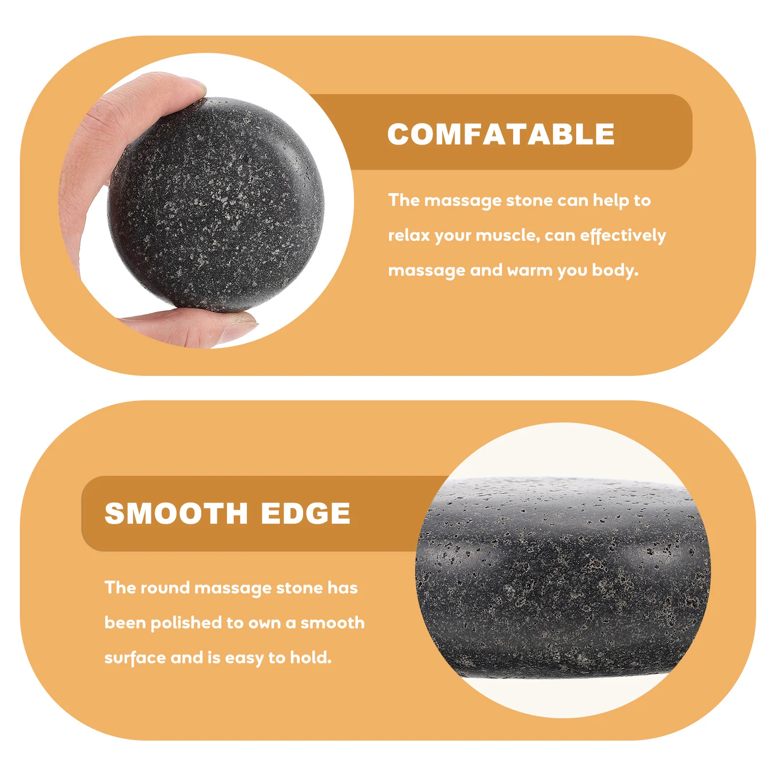 

Вулканический камень Спа, горячий компресс, массажный круглый гладкий эфирное масло, соскабливание тела, релаксационная терапия, скребковый камень