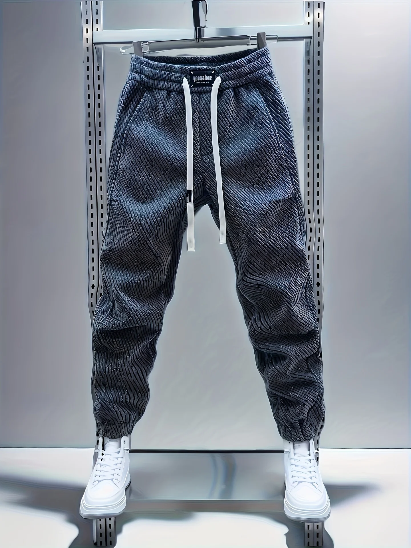 Nouveaux pantalons à la mode pour hommes, pantalons polyvalents décontractés, pantalons à la cheville à ceinture élastique, pantalons chauds d'automne et d'hiver, sports tendance