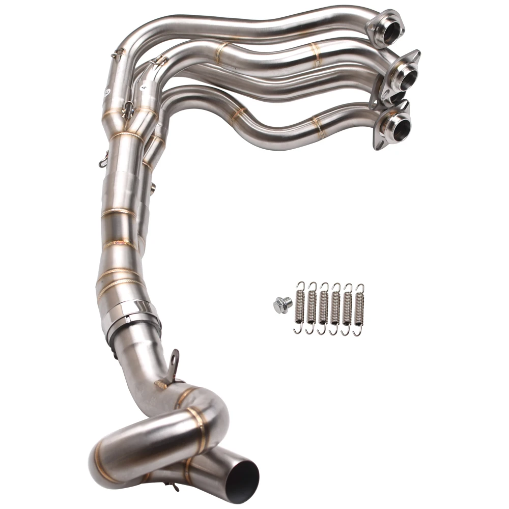 

For Kawasaki Ninja ZX6R ZX636 2009-2024 Full System 51mm Header Mid Exhaust Pipe