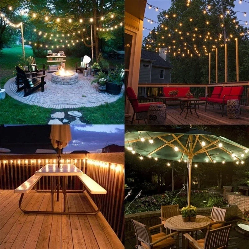 Battery Power Ball LED String Lights Garland Lamps Waterproof Outdoor Wedding Garden Fairy Lights Christmas Decor For Home Party