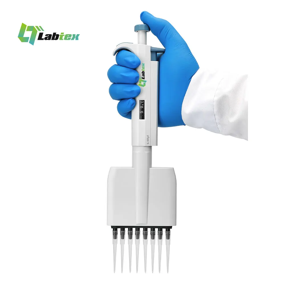 2026 LABTEX 12 8 Multi-Channel Micro Automatic Pipette Pen Liquid Micropipette Multichannel Pipettor for Lab