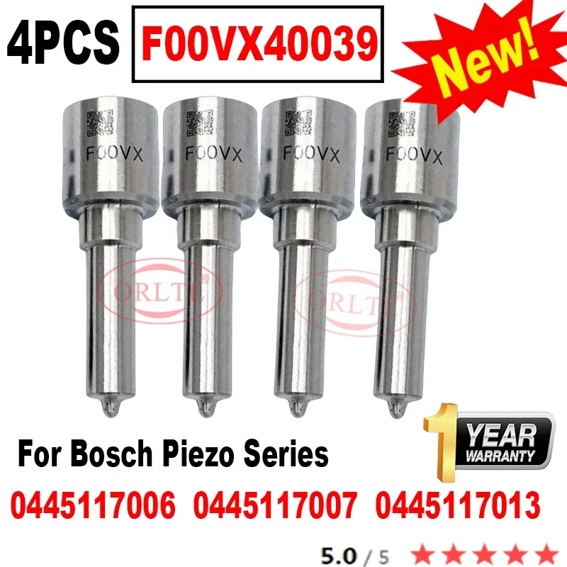 4PCS F00VX40039 For BOSCH Piezo Injector 0445117007 0445117013 0445117006 Diesel Fuel Common Rail Injector Nozzle F 00V X40 039