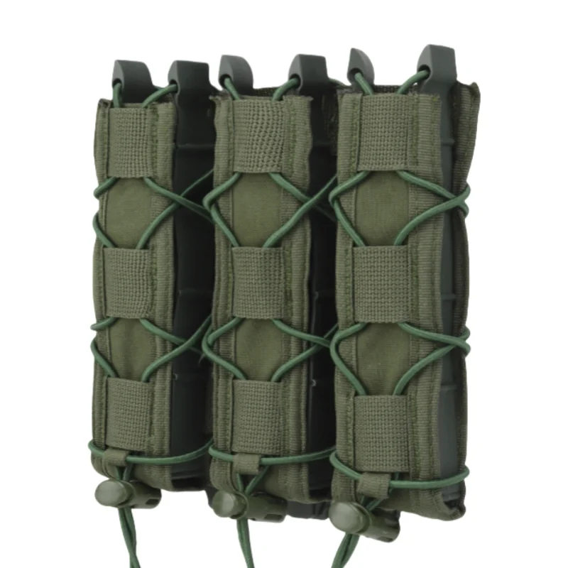 

Tiger style long triple quick release magazine bag compatible with extended function box