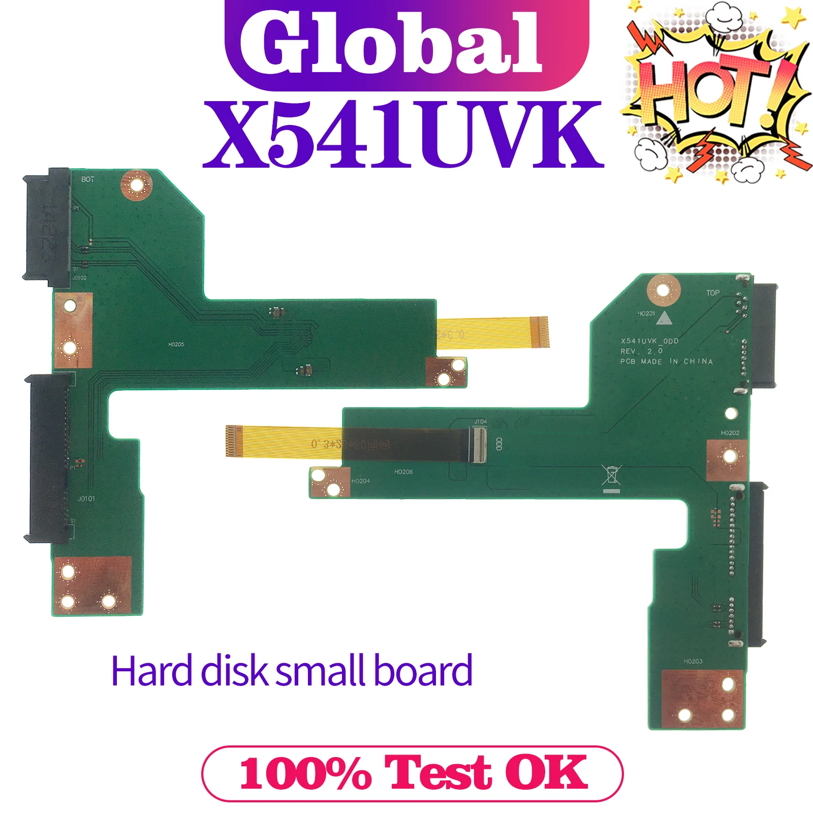 KEFU For ASUS X541UV X541UA X541UVK X541UAK Hard Disk Small Board 100% Test OK