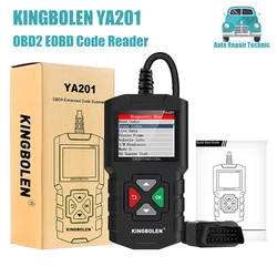 Ya201 carro obd2 eobd leitor de código profissional scanner automático para verificação do motor YA-101 ferramentas diagnóstico do carro para KING-BOLEN pk cr3001