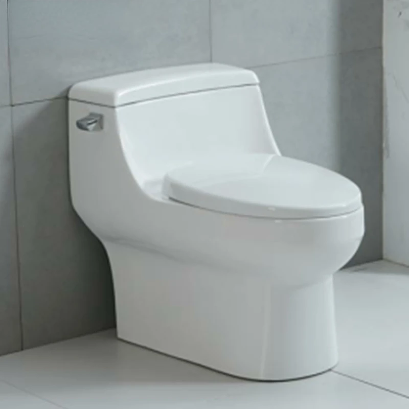 

Novel design Bathroom set ceramic sanitary ware 300/400mm siphonic one piece UF cover Floor mounted water-saving toilet