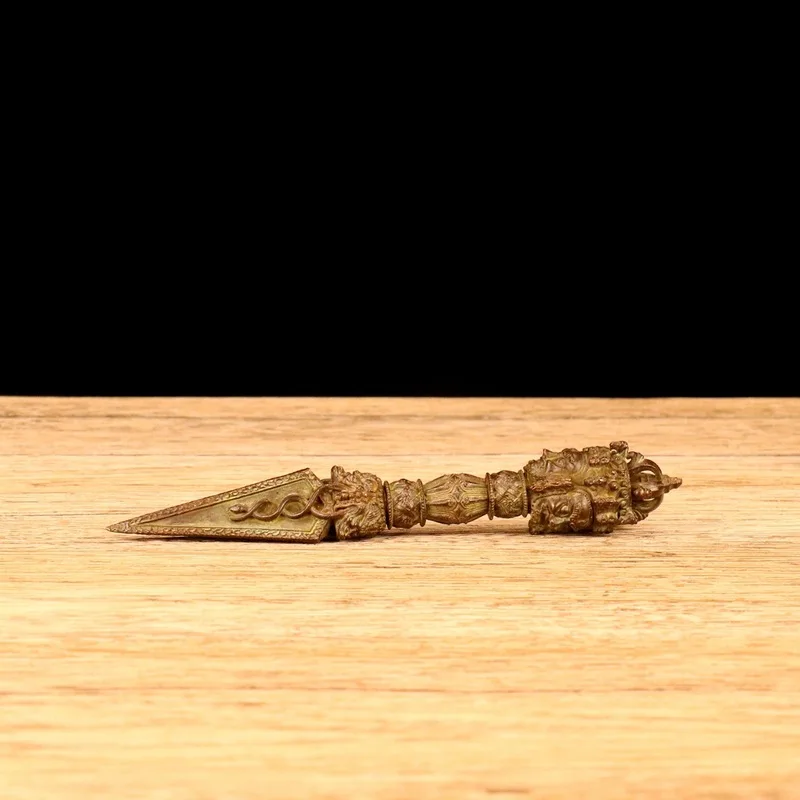 Alloy Vajra Pendant Necklace Ornament, Vintage Demon-Slaying Vajra Pendant, Sweater Chain Ornament, Vajra Ornament