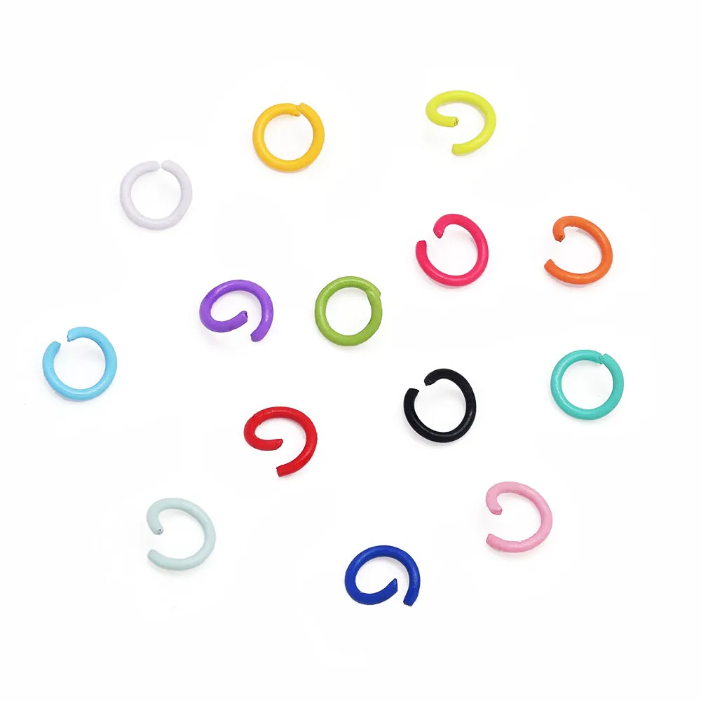 100 Stück 8mm Verbindungsringe, Kettenringe, offene Verbindungsringe für Schmuckherstellung, für Choker, Halsketten, Armbänder, Ohrringe, Ketten und Schmuckzubehör. – Detail 3