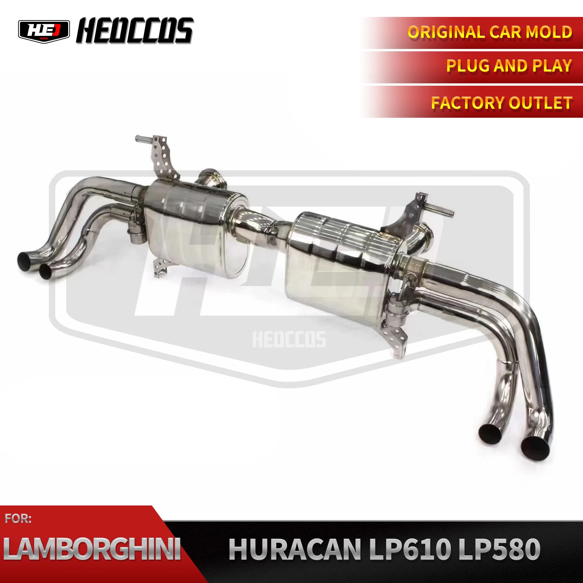 HEO 304 Stainless steel Valve Catback Exhaust For Lamborghini LP580 610 Catback 2014+ Huracan 5.2 V10 LP580-2 LP610-4