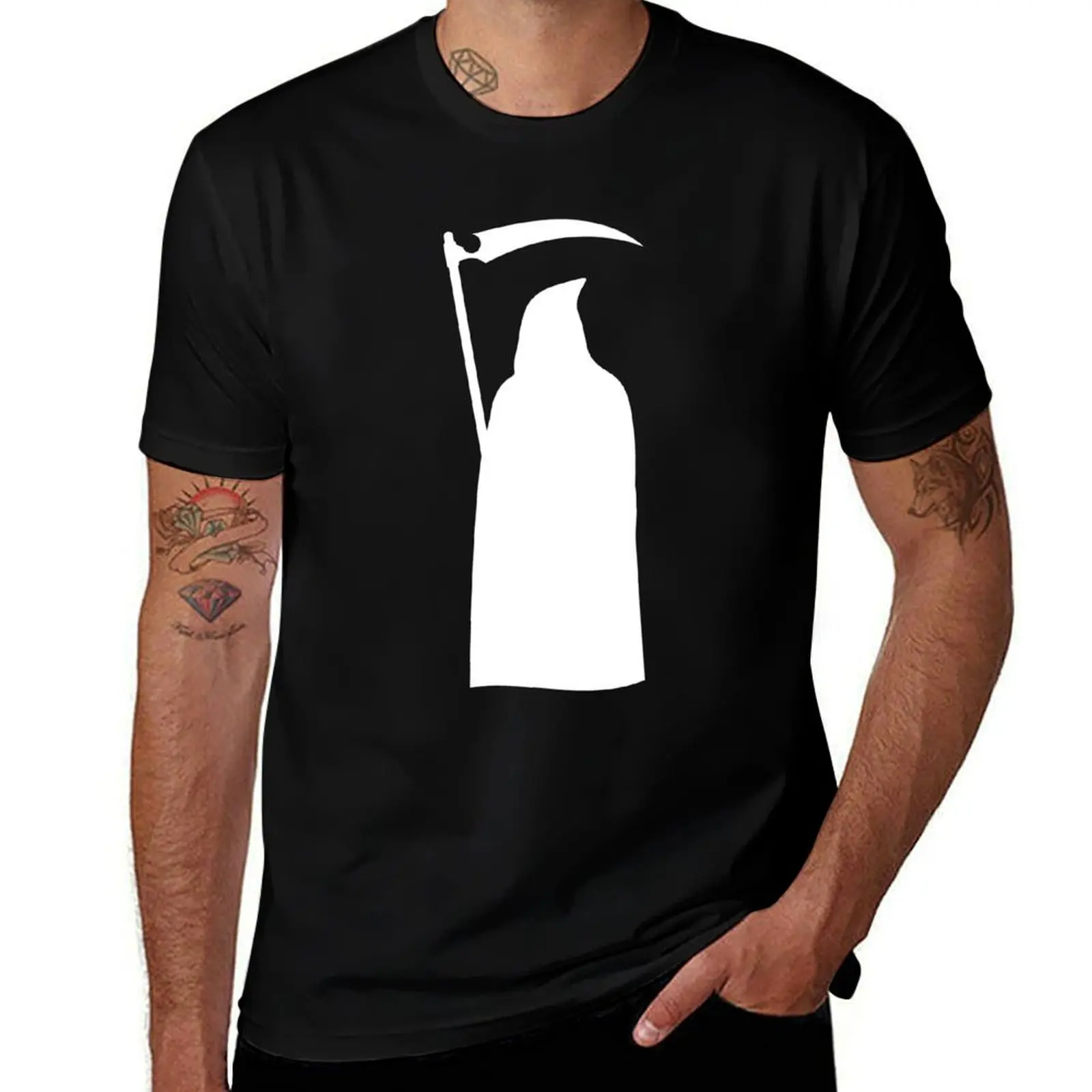 

GRIM REAPER #8 - WHITE T-Shirt t shirt man luxury t shirt for man T-shirt