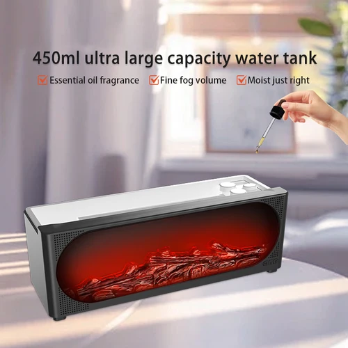 대용량 USB 더블 스프레이 조용한 가습기, 가정 기숙사 사무실 침실 데스크톱, 야간 조명, 6.8L 