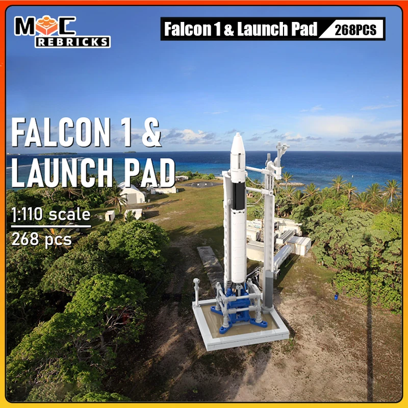 MOC Space Rocket Launch Pad Building Blocks Set Aerospace Ground Support Facility Model Science Technology Display Gift