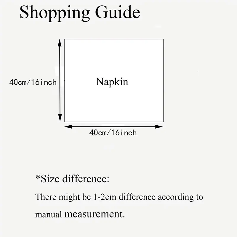 2/6/12pcs pastoral style simple ruffle-edge napkins, suitable for party decoration, restaurant, and daily home use